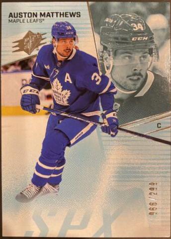 Auston Matthews #5 Hockey Cards 2022 SPx