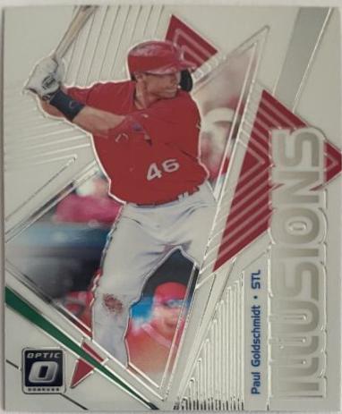 Paul Goldschmidt #OI-2 Baseball Cards 2019 Panini Donruss Optic Illusions