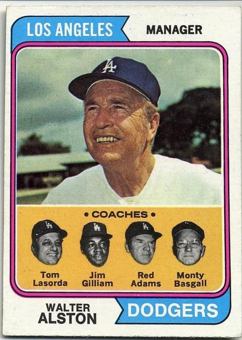1974 Topps Dodgers Field Leaders #144 card
