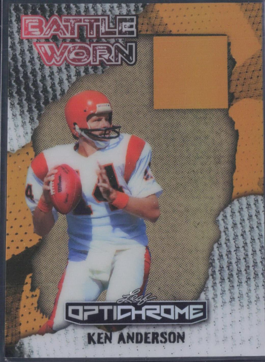 Ken Anderson #BW-15 2025 Leaf Optichrome Battle Worn Football