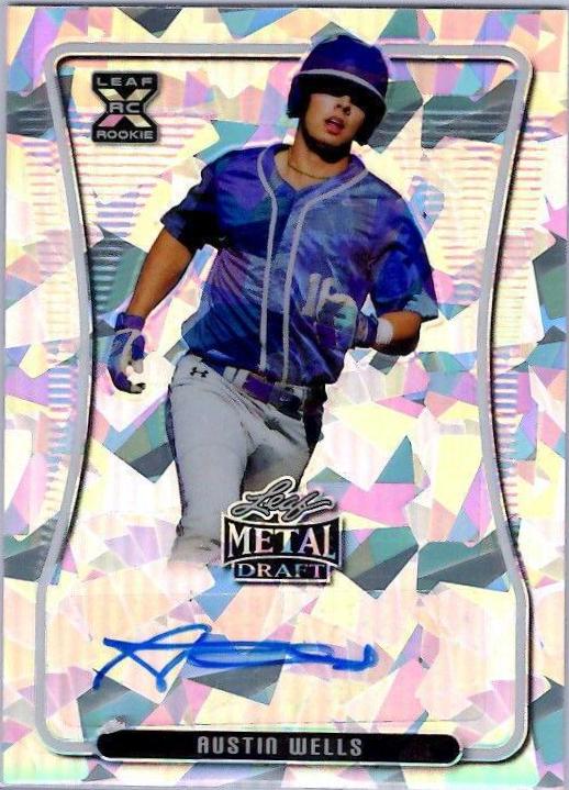 Austin Wells #BA-AW2 2020 Leaf Metal Draft Autographs Baseball