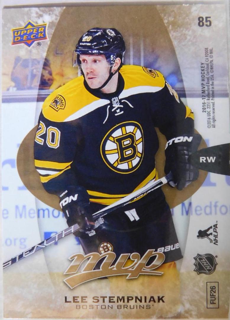 Lee Stempniak #85 Hockey Cards 2016 Upper Deck MVP