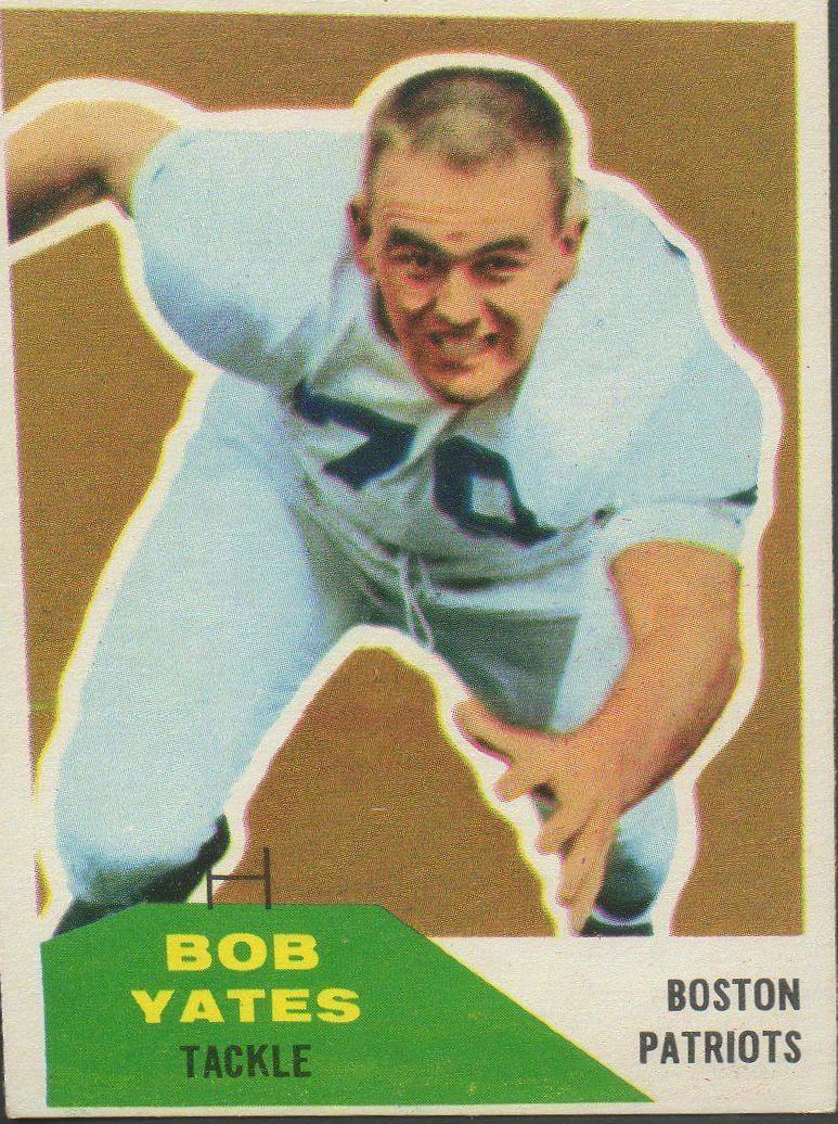 Bob Yates #36 Football Cards 1960 Fleer