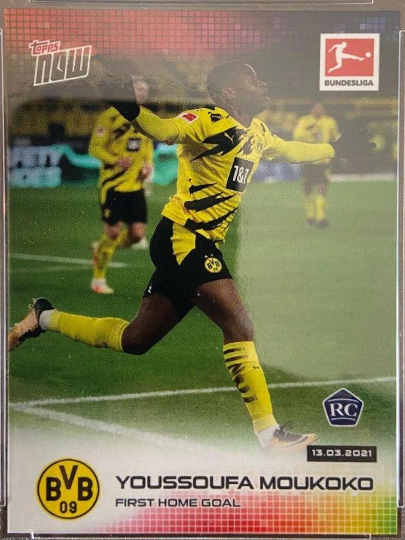 Youssoufa Moukoko #150 2020 Topps Now Bundesliga Soccer