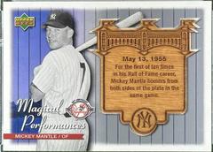 Mickey Mantle #MP23 Baseball Cards 2004 Upper Deck Magical Performances Prices