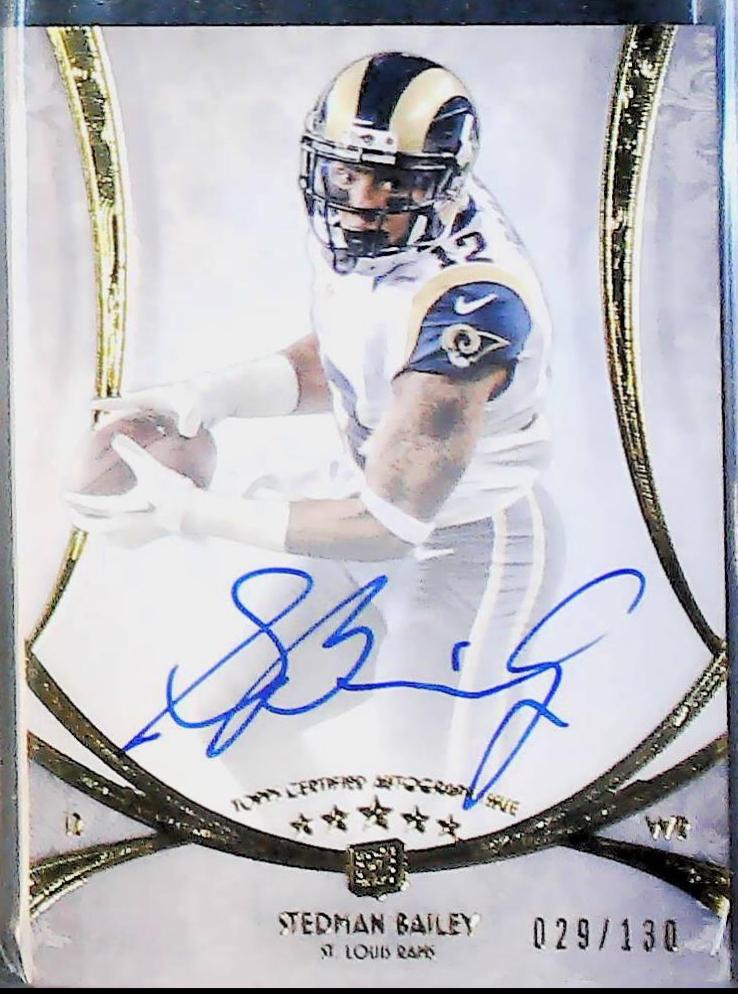 Stedman Bailey #FIFA-SB Football Cards 2013 Topps Five Star Futures Autograph