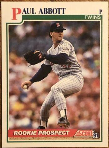 Paul Abbott #363 Baseball Cards 1991 Score