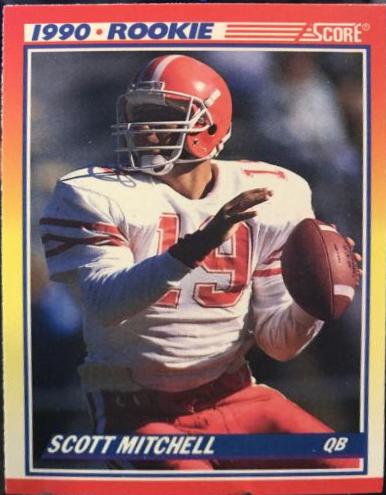 Scott Mitchell #651 Football Cards 1990 Panini Score