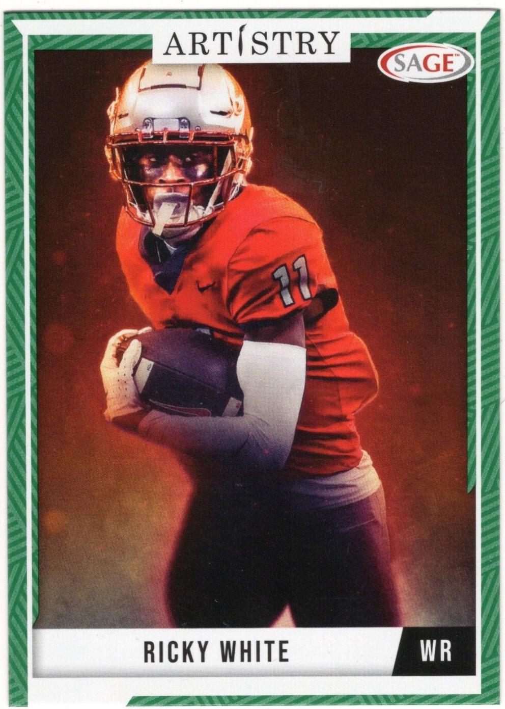 Ricky White #64 Football Cards 2024 Sage Artistry