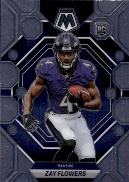 Zay Flowers #380 Football Cards 2023 Panini Mosaic