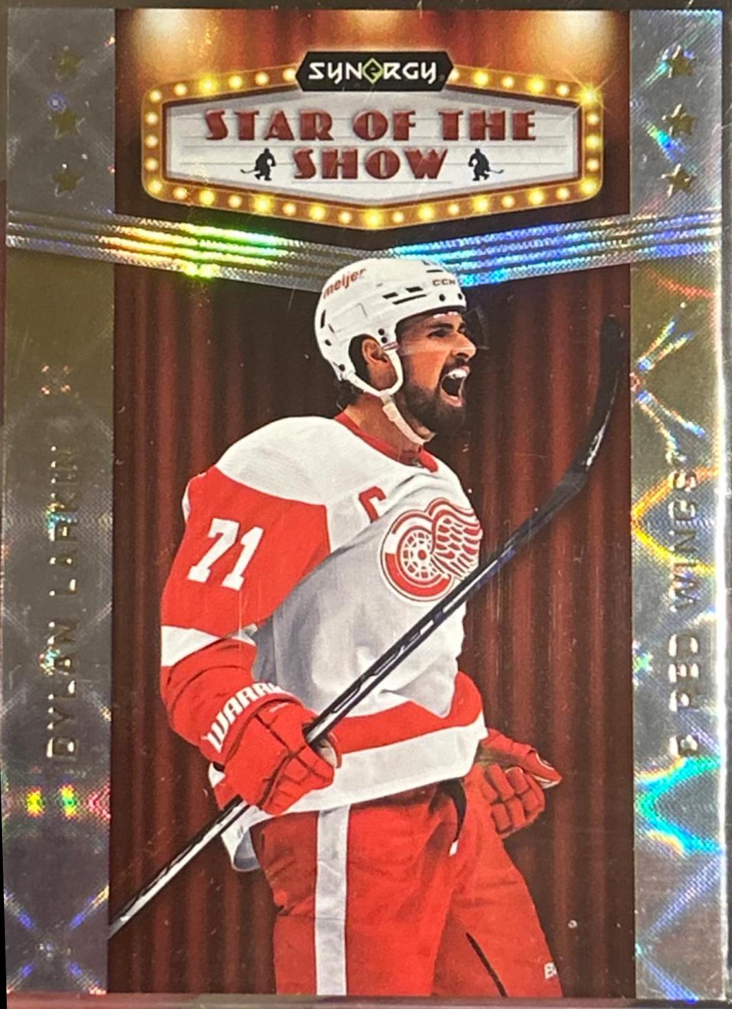 Dylan Larkin #SOS-9 Hockey Cards 2023 Upper Deck Synergy Star of the Show