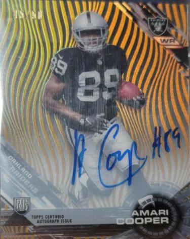 Amari Cooper [Autograph Gold Rainbow Diffractor] #83