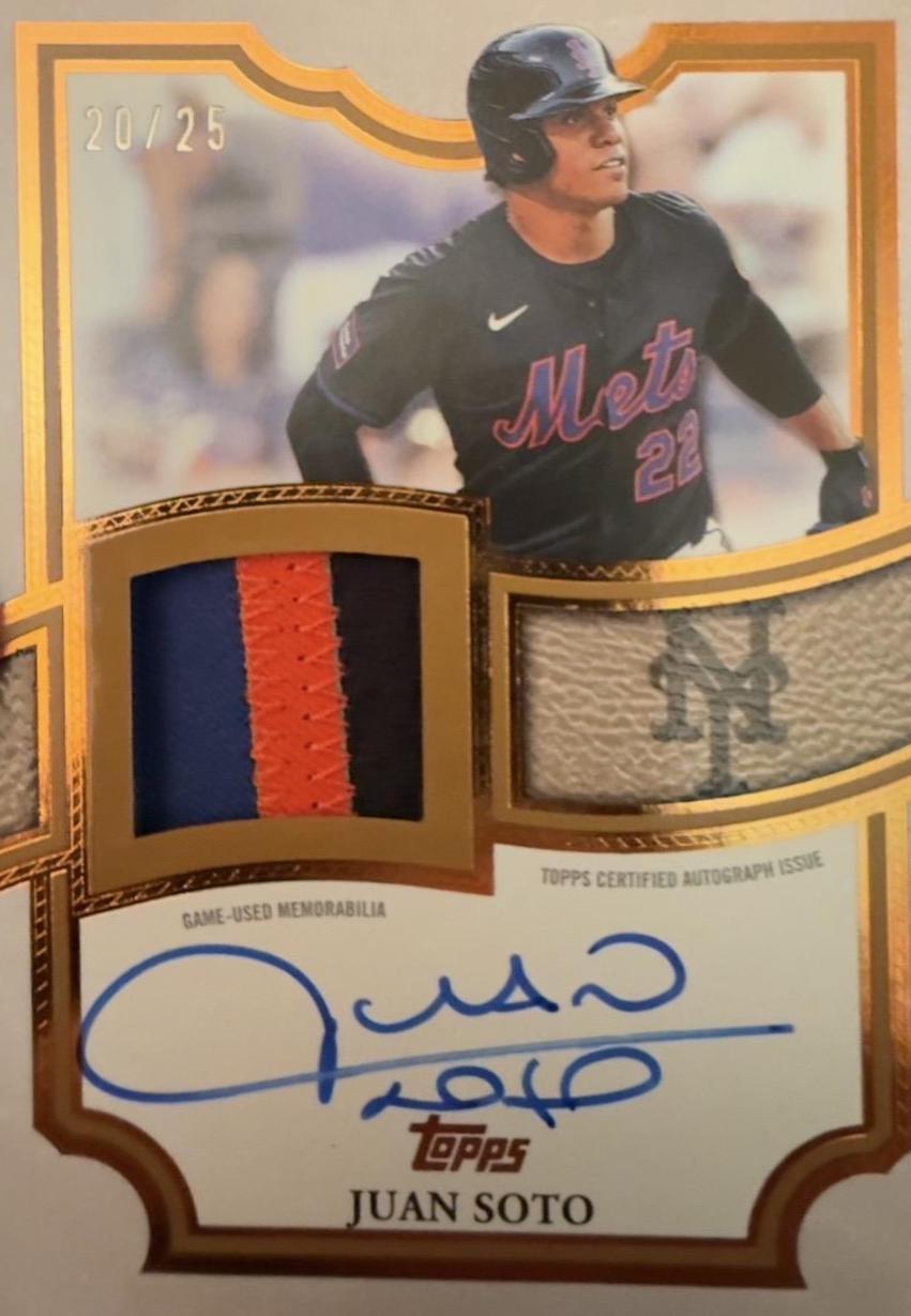 Juan Soto #TFAP2-JS 2026 Topps Update Flagship Autograph Patch Baseball
