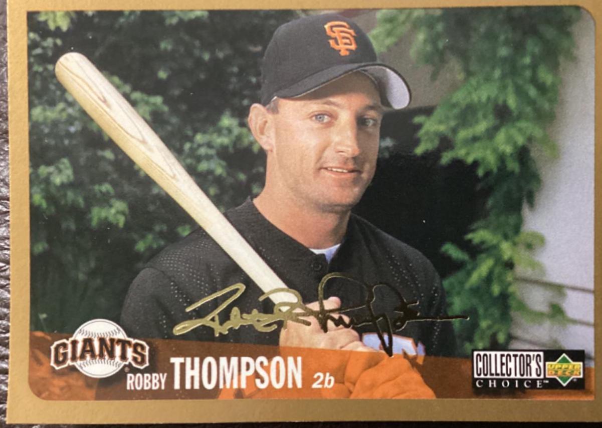 Robby Thompson (Gold Signature) #308 Baseball Cards 1996 Collector's Choice