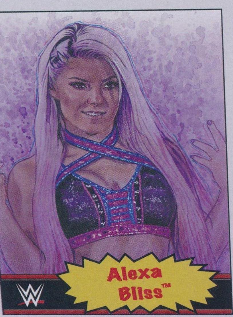 Alexa Bliss #24 Wrestling Cards 2021 Topps Living WWE