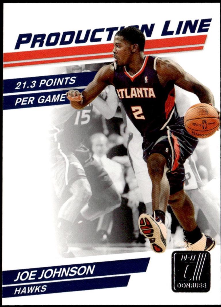 Joe Johnson #13 2010-11 Donruss Basketball Production Line