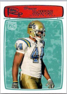 Bruce Davis #53 Football Cards 2008 Topps Rookie Progression