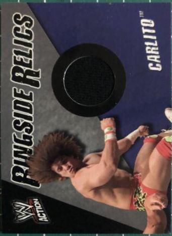 Carlito Wrestling Cards 2007 Topps Action WWE Ringside Relics