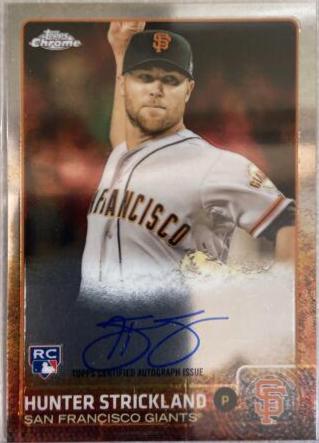Hunter Strickland #AR-HS Baseball Cards 2015 Topps Chrome Autograph Rookies