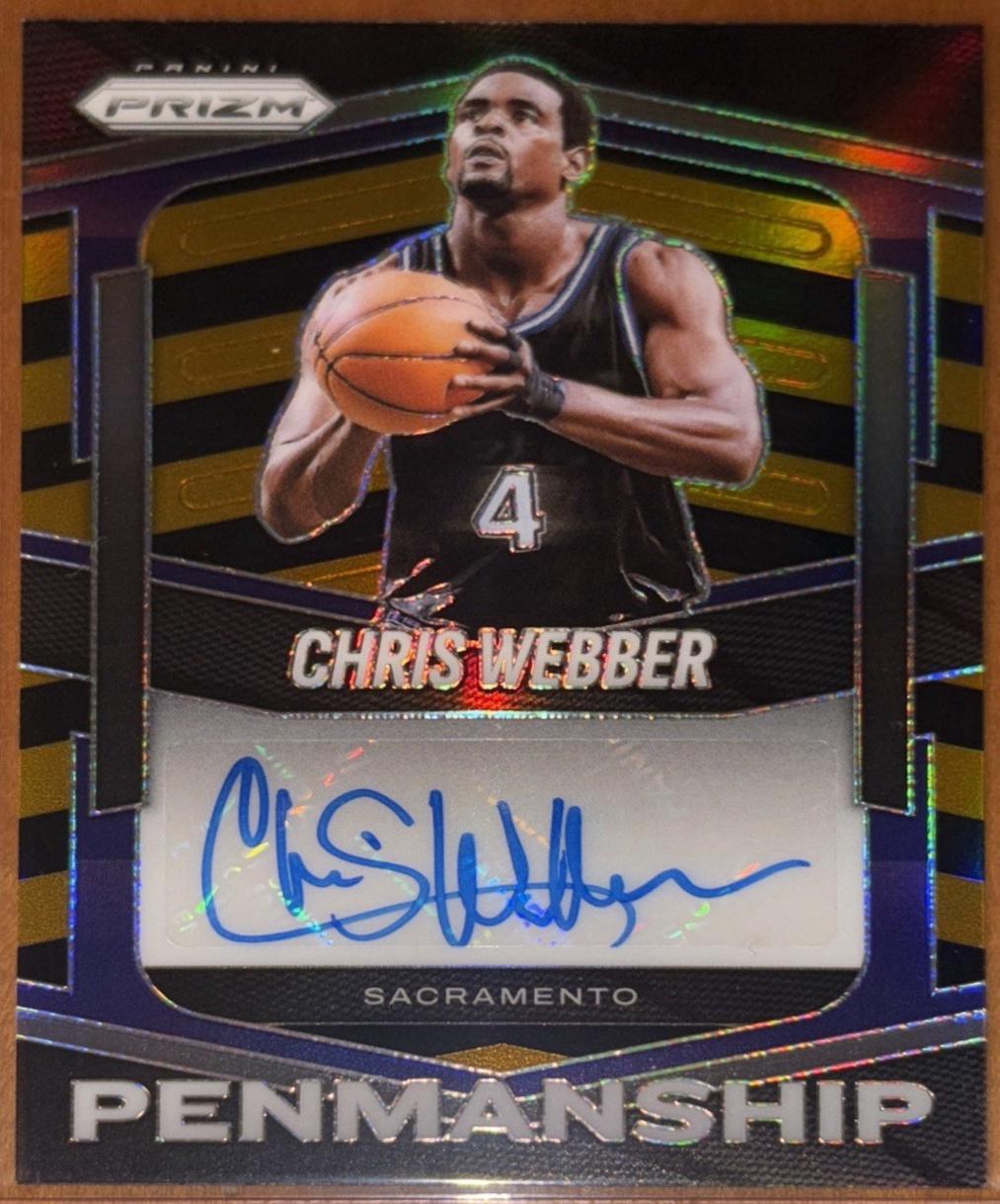Chris Webber #30 2025-26 Panini Prizm Basketball Penmanship