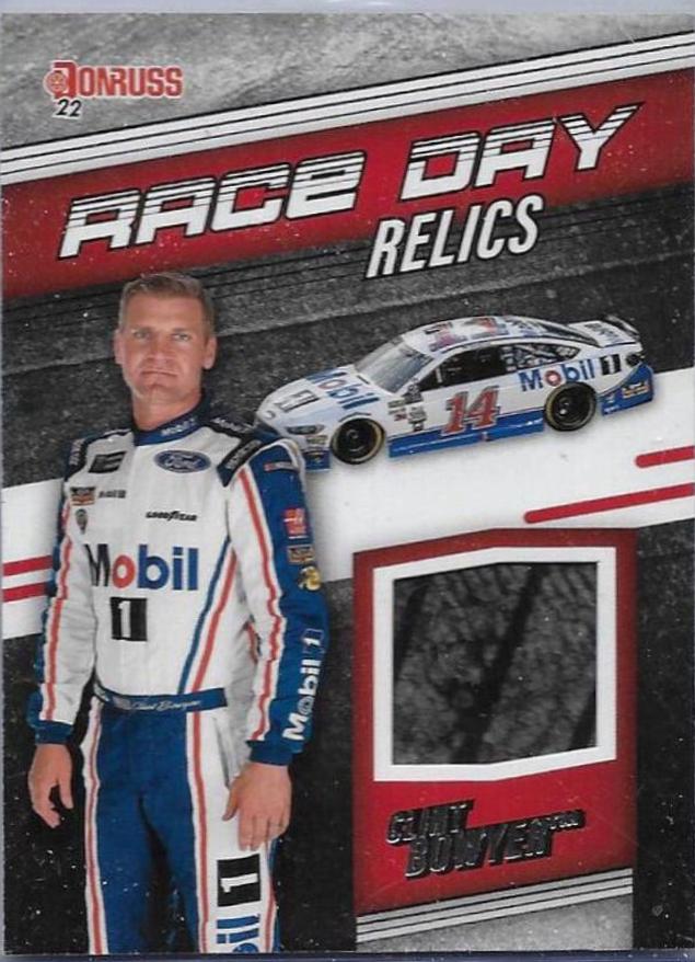 Clint Bowyer #RDR-CL Racing Cards 2022 Panini Donruss Nascar Race Day Relics