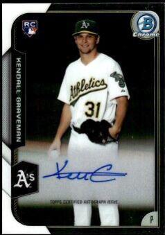 Kendall Graveman #KG 2015 Bowman Chrome Autograph Rookies Baseball