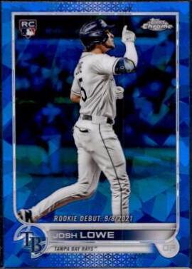 Josh Lowe #US255 Baseball Cards 2022 Topps Chrome Update Sapphire