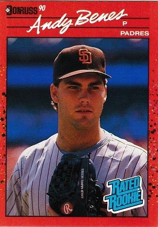 Andy Benes #41 Baseball Cards 1990 Donruss