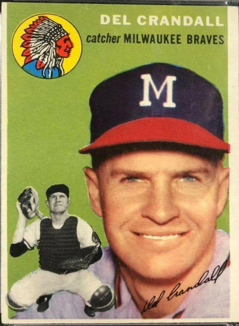 Del Crandall #12 Baseball Cards 1954 Topps
