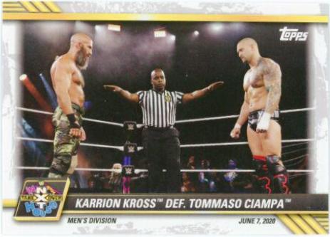 Karrion Kross def. Tommaso Ciampa #37 Wrestling Cards 2021 Topps WWE NXT