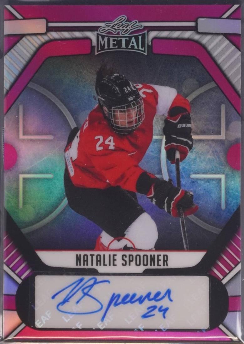 Natalie Spooner #BA-NS1 2025 Leaf Metal Legends Autograph Hockey