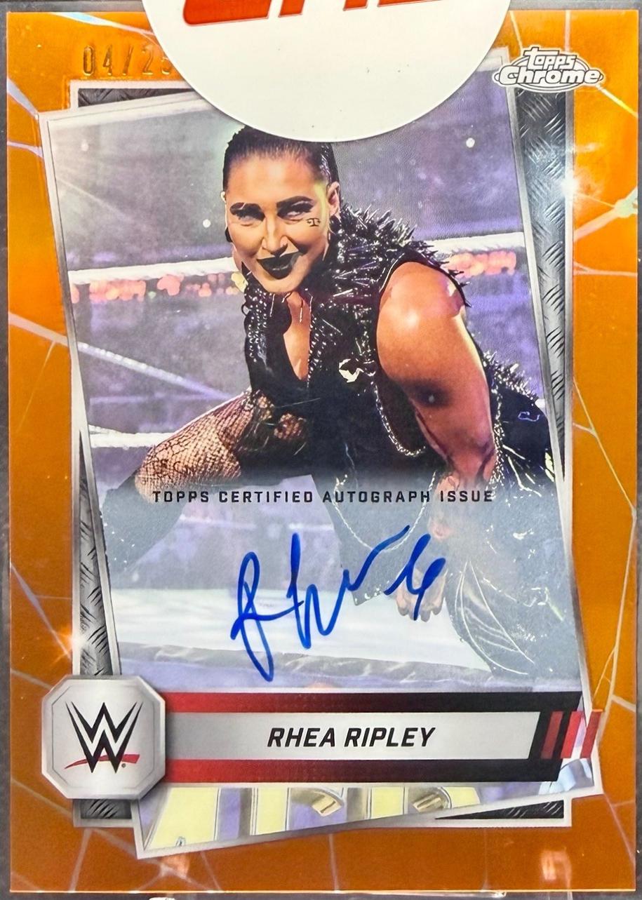 Rhea Ripley [Autograph Orange Refractor] #80 Prices | 2025 Topps Chrome ...
