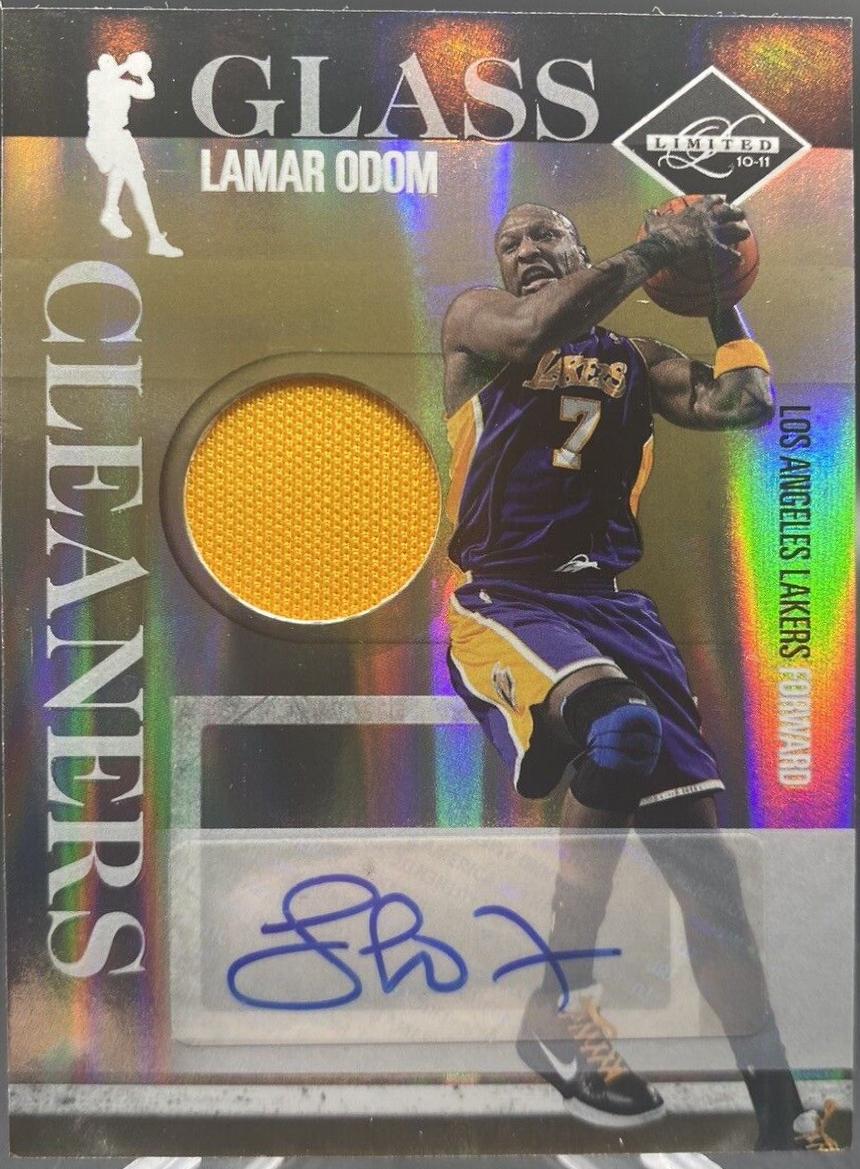 Lamar Odom #6 2010-11 Panini Limited Basketball Glass Cleaners