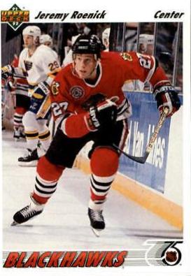 Jeremy Roenick #166 Hockey Cards 1991 Upper Deck