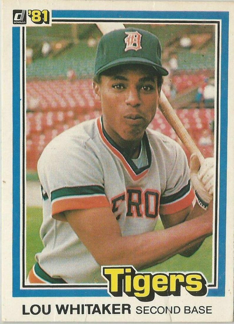 Lou Whitaker #365 Baseball Cards 1981 Donruss