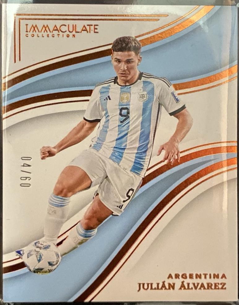 Julian Alvarez #5 Soccer Cards 2023 Panini Immaculate