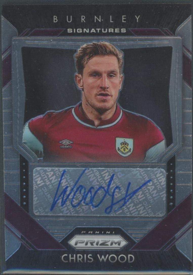 Chris Wood #44 2020 Panini Prizm Premier League Signatures