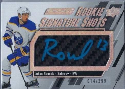 Lukas Rousek #RSS-LR Hockey Cards 2023 Upper Deck Engrained Rookie Signature Shots