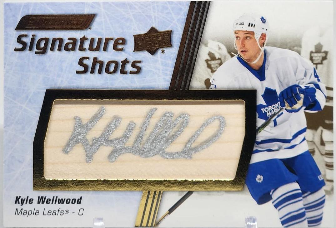 Kyle Wellwood #SS-KW 2024 Upper Deck Engrained Icons Signature Shots Hockey