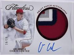 Chris Cortez [Ruby] #14 Baseball Cards 2025 Panini Flawless Draft Patch Autograph Prices