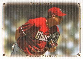 Brandon Webb #1 Baseball Cards 2008 Upper Deck Masterpieces