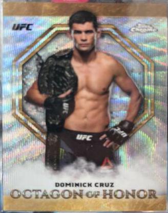 Dominick Cruz [Wave] #OH-DCR Ufc Cards 2019 Topps UFC Chrome Octagon of Honor