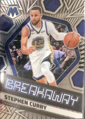 Stephen Curry #3 Basketball Cards 2022 Panini Mosaic Breakaway