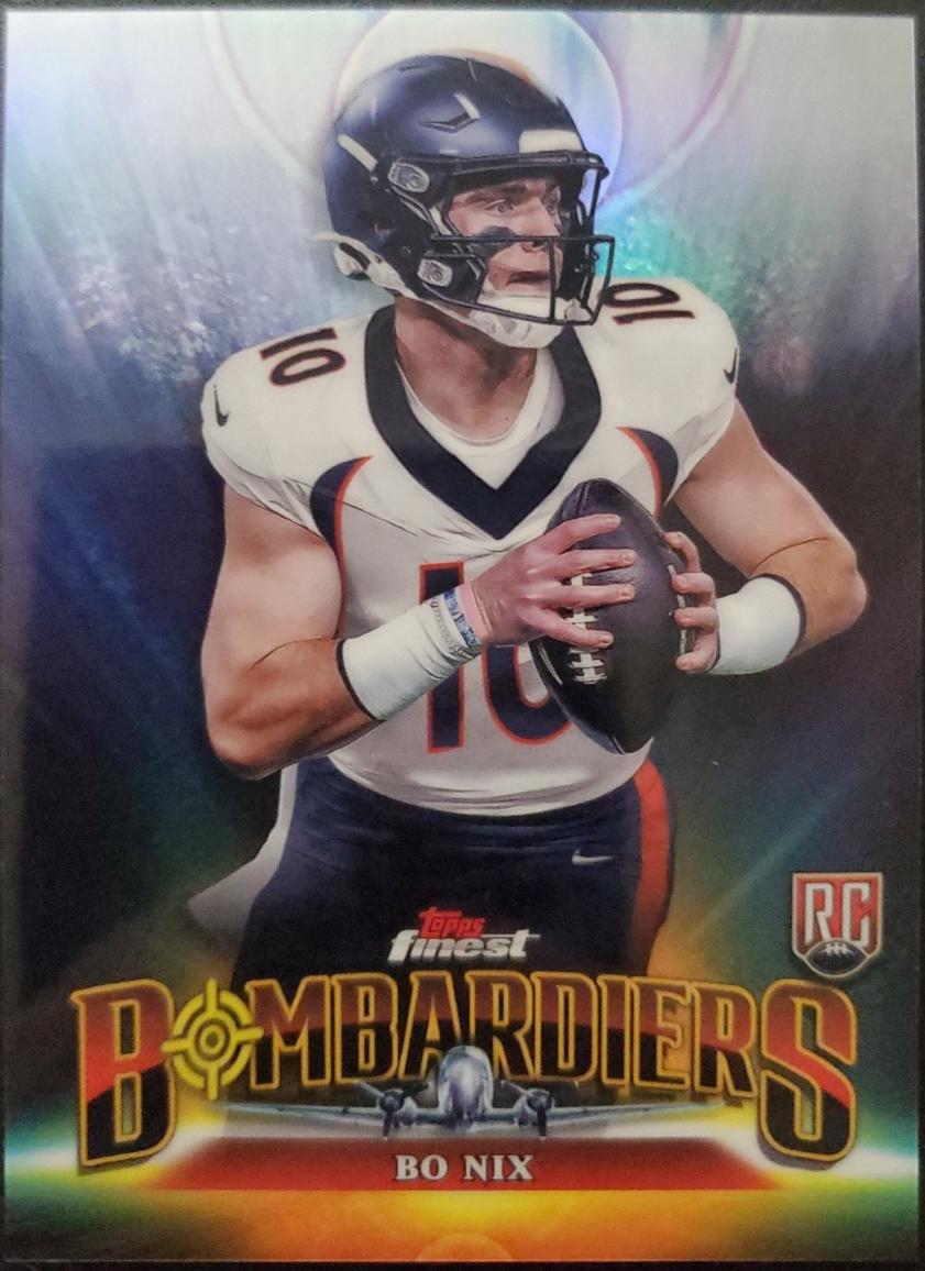 Bo Nix #BB-7 Football Cards 2024 Topps Finest Bombadiers