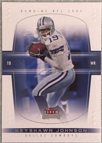 Keyshawn Johnson #24 Football Cards 2004 Fleer Genuine