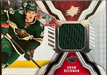 Adam Beckman #RJ-AD Hockey Cards 2021 SPx Rookie Jersey