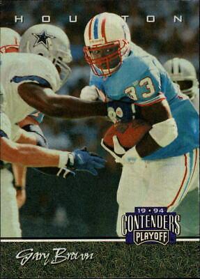 Gary Brown #92 1994 Playoff Contenders Football
