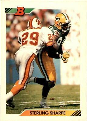 Sterling Sharpe #20 Football Cards 1992 Bowman