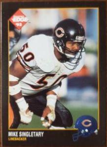 Mike Singletary #15 Football Cards 1992 Collector's Edge