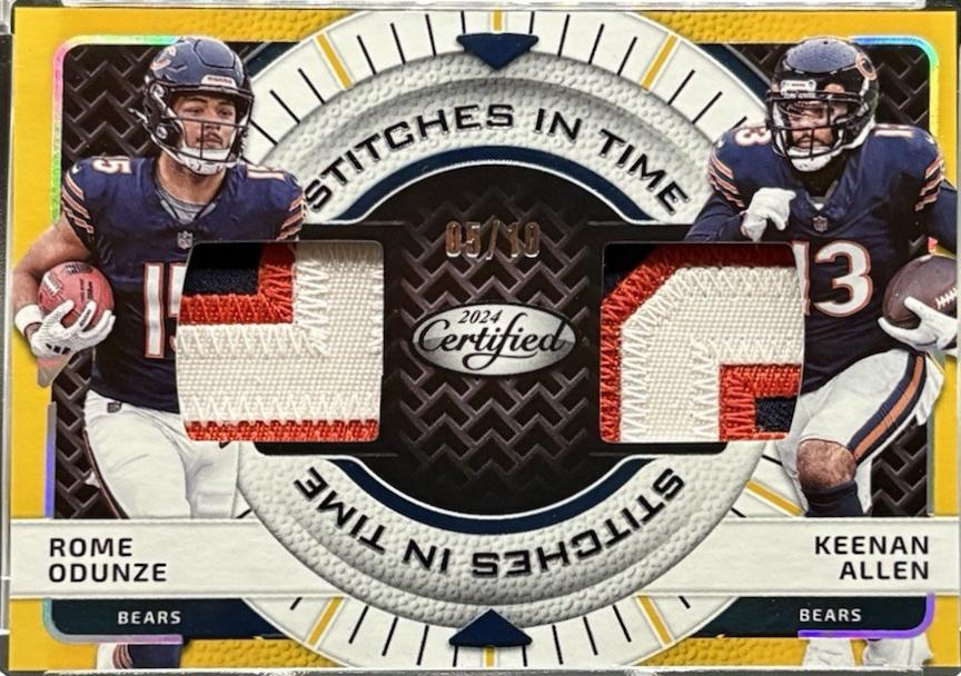 Rome Odunze / Keenan Allen [Gold Etch] #SITD-ROE-KAN